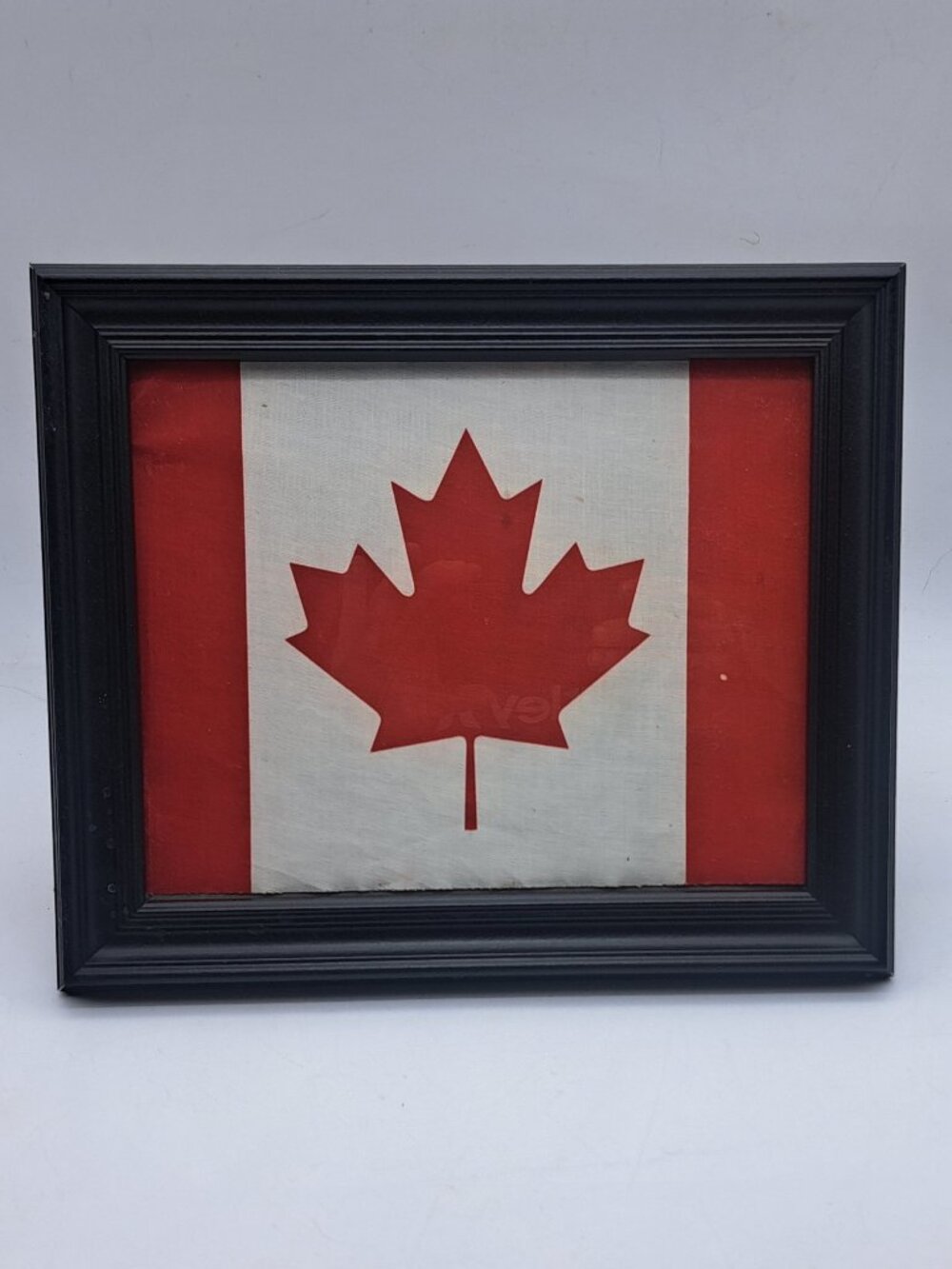 Vintage Framed Canadian Flag